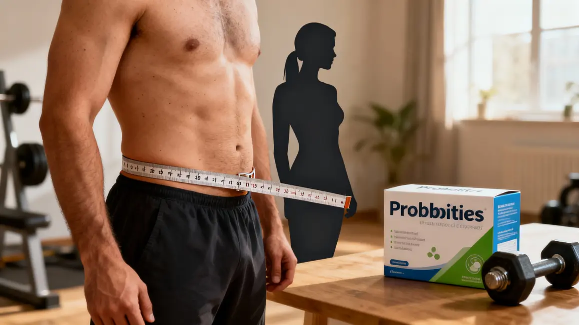 Avant après perte poids probiotiques et sport