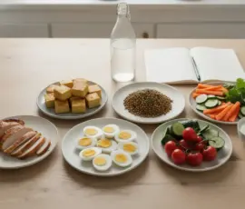 Table repas riche en protéines perte de graisse et suivi
