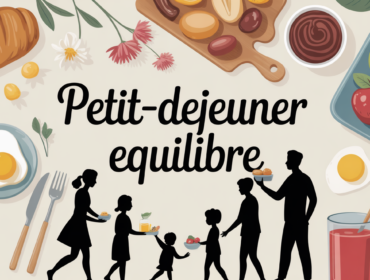 Scene table matin petit-dejeuner equilibre famille
