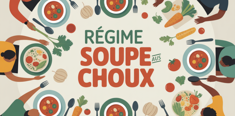 regime soupe au choux 14 jours table repas