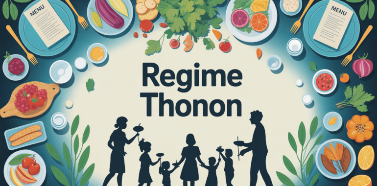 regime thonon pdf gratuit illustration repas table
