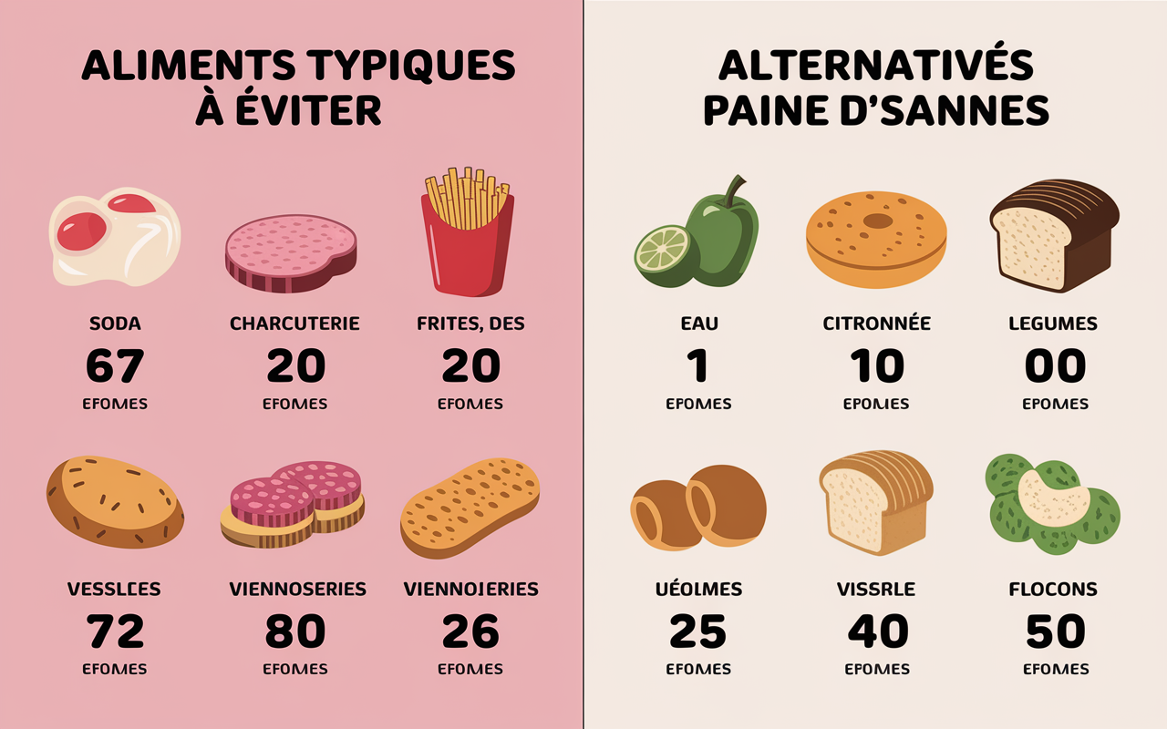 10 aliments a eviter pour maigrir alternatives saines