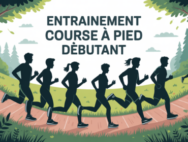 illustration entrainement a la course debutant en nature