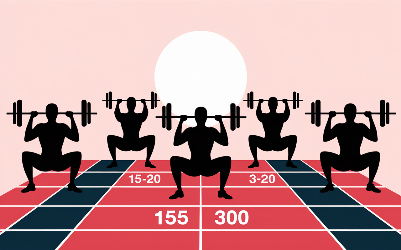 exercices renforcement musculaire course a pied silhouettes