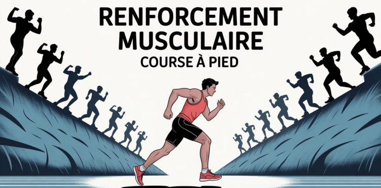 illustration renforcement musculaire course a pied coureur piste