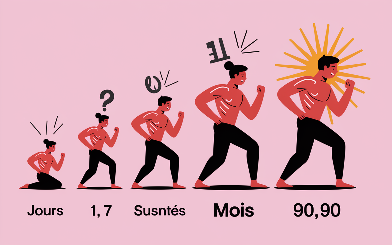 Chronologie avant apres 30 minutes de sport par jour