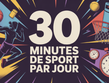 Visuel moderne 30 minutes de sport par jour avant/apres