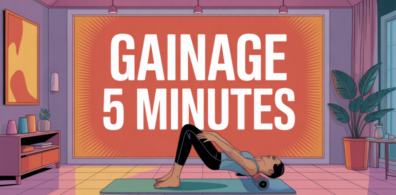 5 min de gainage par jour resultat silhouette illustration