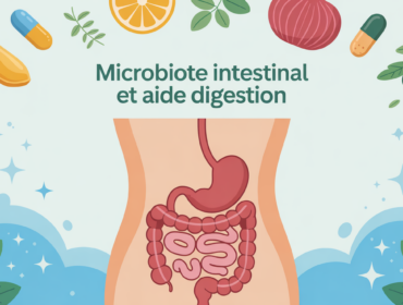 Illustration microbiote saine, aide pour la digestion