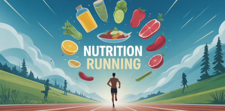Image alimentation course a pied coureur piste