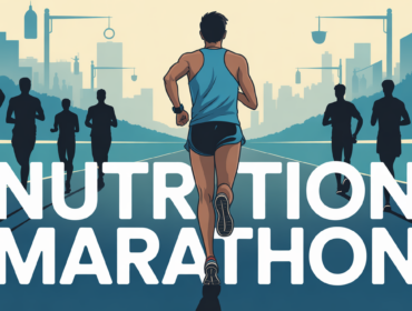 alimentation pour un marathon sur piste coureurs gels et bouteilles