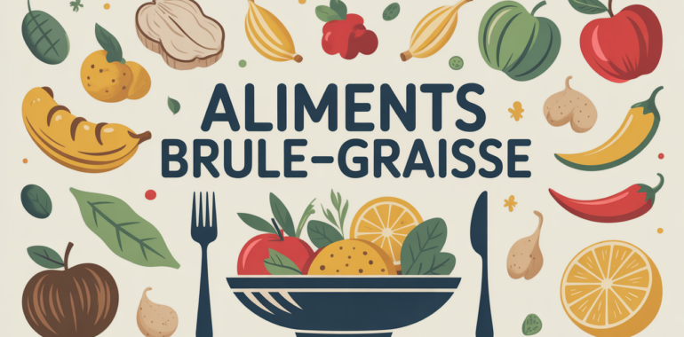 assiette équilibrée avec aliments brûle graisse