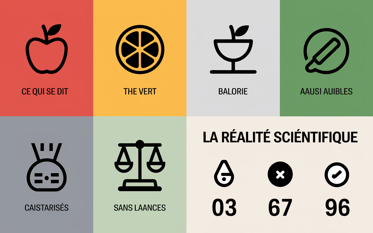 tableau aliments brûle graisse mythes et réalité