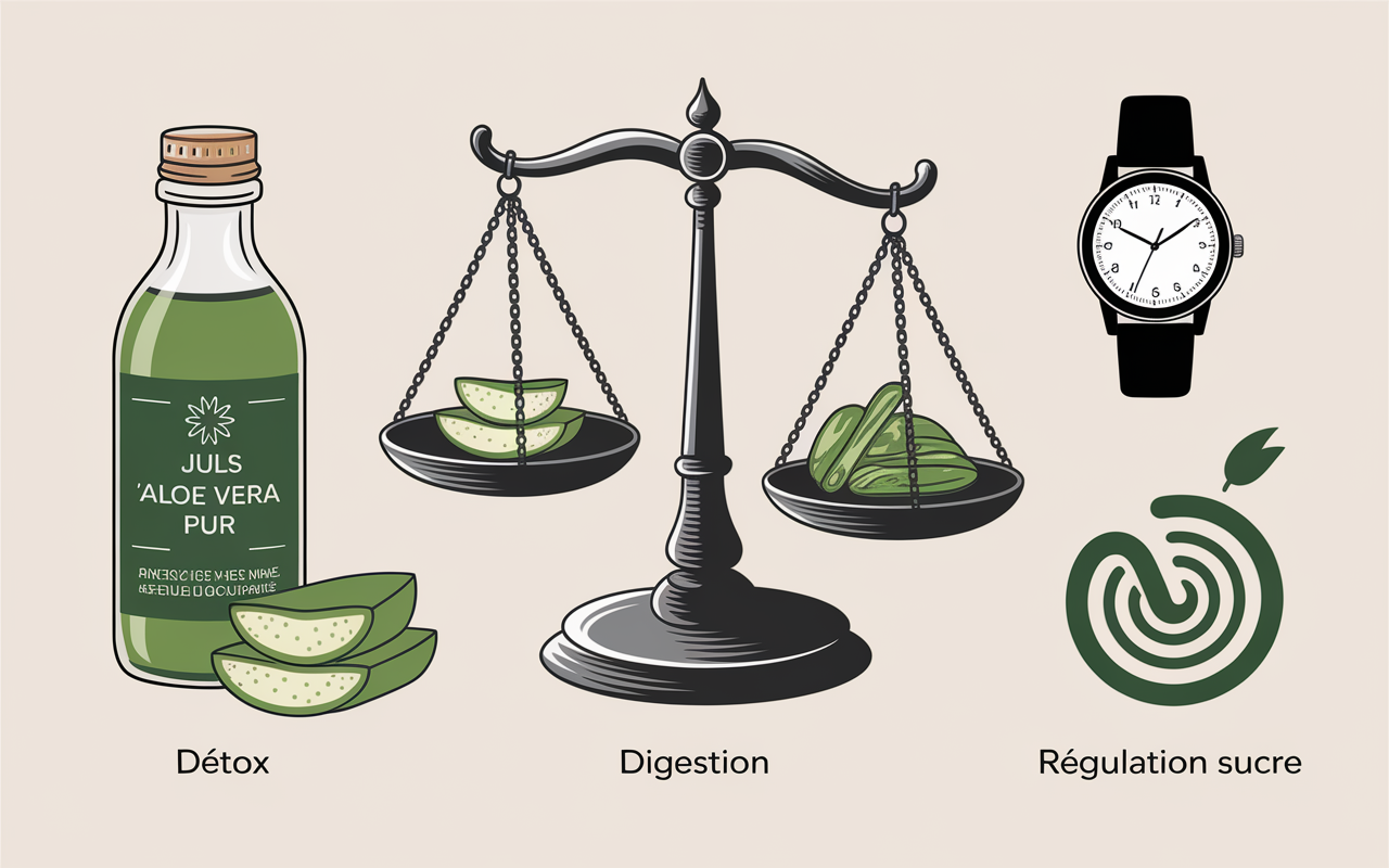aloe vera maigrir illustration balance digestion