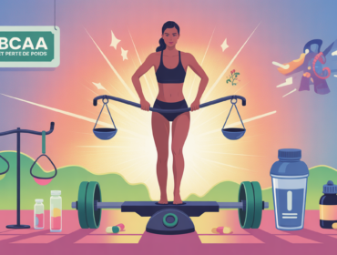 bcaa perte de poids visuel stylisé sportif