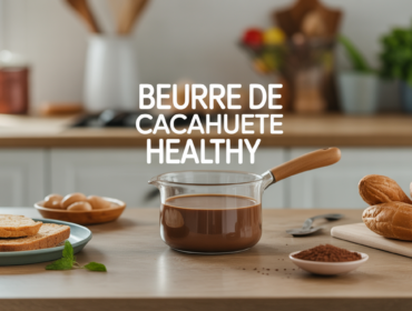 beurre de cacahuète healthy sur table contemporaine
