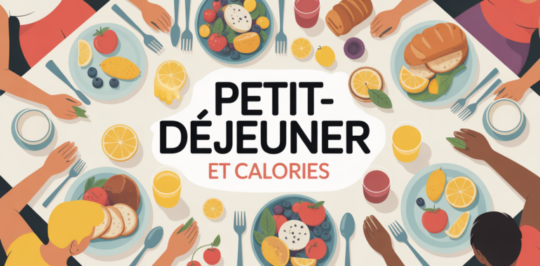 table du matin conviviale calories au petit dejeuner