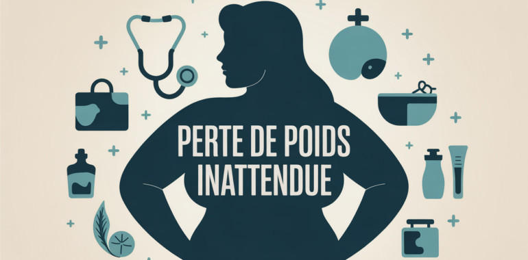 cause perte de poids illustration medicale