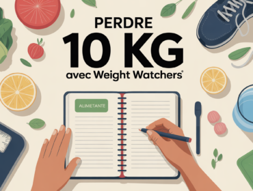 combien de temps pour perdre 10 kg avec weight watchers vue carnet alimentaire main aliments