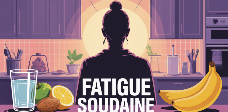 fatigue soudaine et comment avoir de l energie rapidement illustration moderne