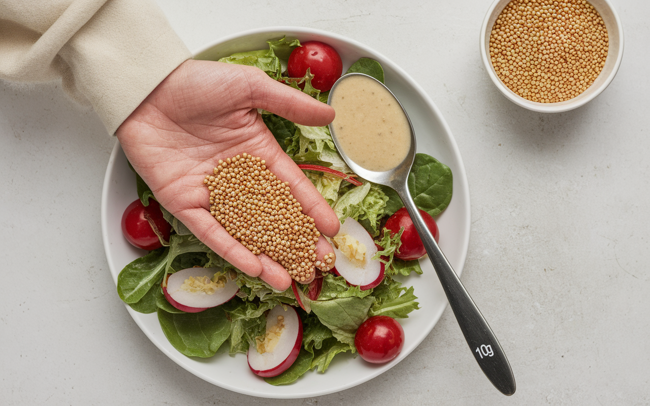 comment consommer les graines de courges sur une salade