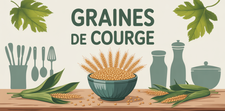 comment consommer les graines de courges vue table