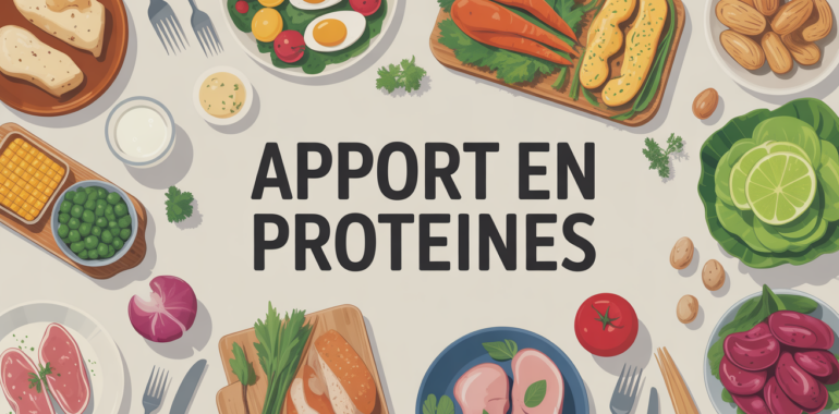 Grande table avec aliments riches en protéines, comment manger plus de proteines