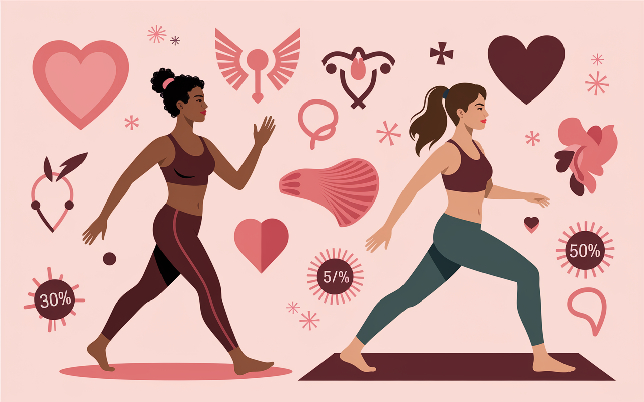 Femmes fitness marche yoga sante 40 ans