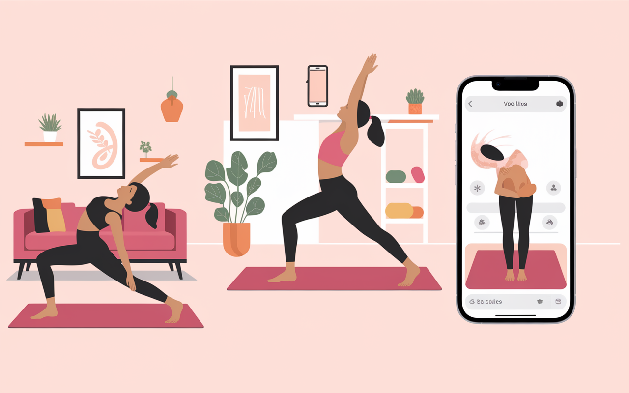 Femmes fitness maison salle mobile debut 40 ans