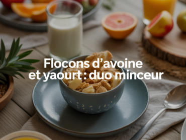 flocon d avoine et yaourt pour maigrir sur table de petit dejeuner