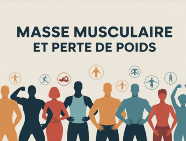 illustration fonte musculaire et perte de poids silhouettes