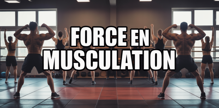 Barre de force musculation en salle
