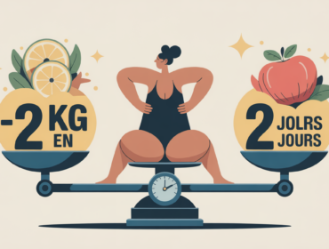 j ai perdu 2 kilos en 2 jours illustration balance