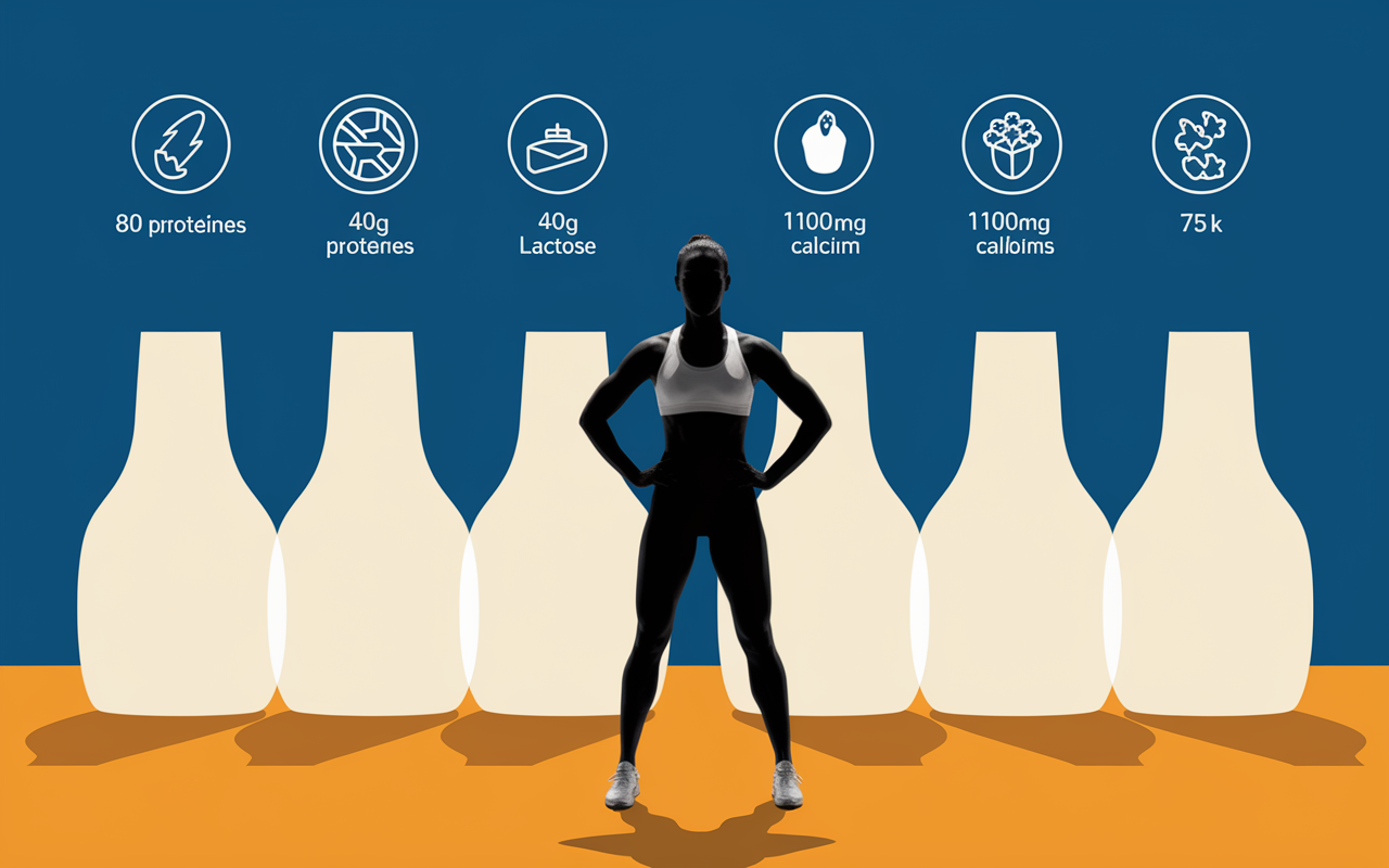 represenation sportive et nutriments fromage blanc