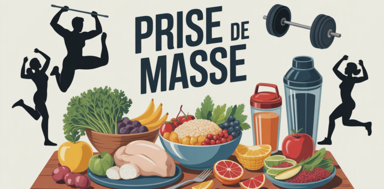 table avec aliments manger prise de masse et sportifs