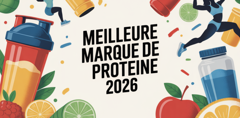 meilleur marque de proteine 2026 scene sportive colorée