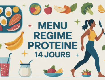 plateau repas menu regime proteine 2 semaines