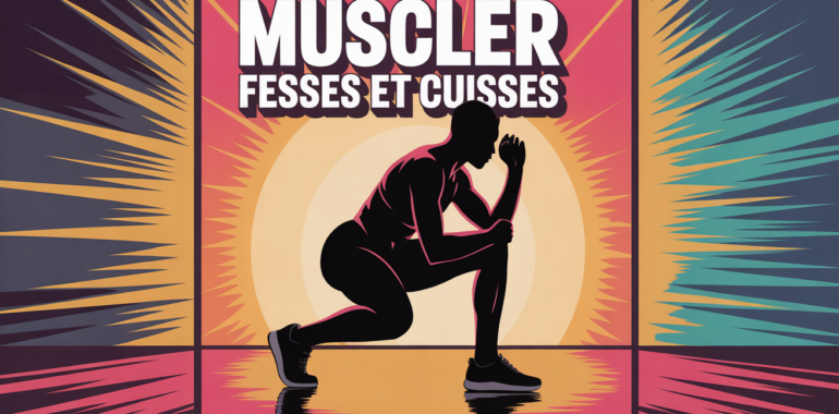 muscler fesses et cuisses illustration squat moderne