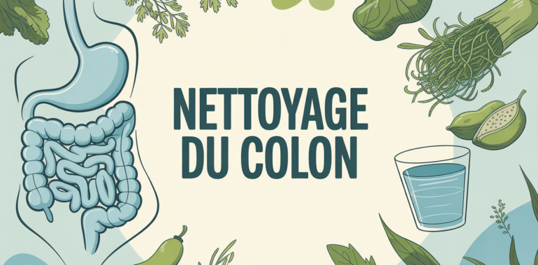 Illustration nettoyage du côlon et perte de poids moderne