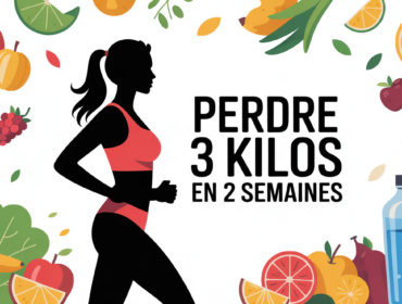 perdre 3 kilos en 2 semaines illustration femme active