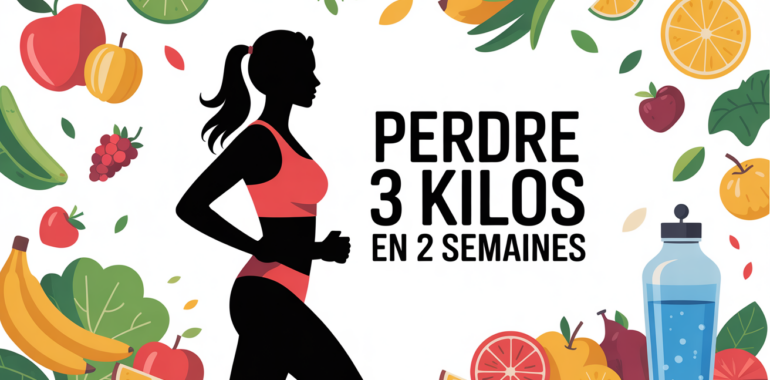perdre 3 kilos en 2 semaines illustration femme active