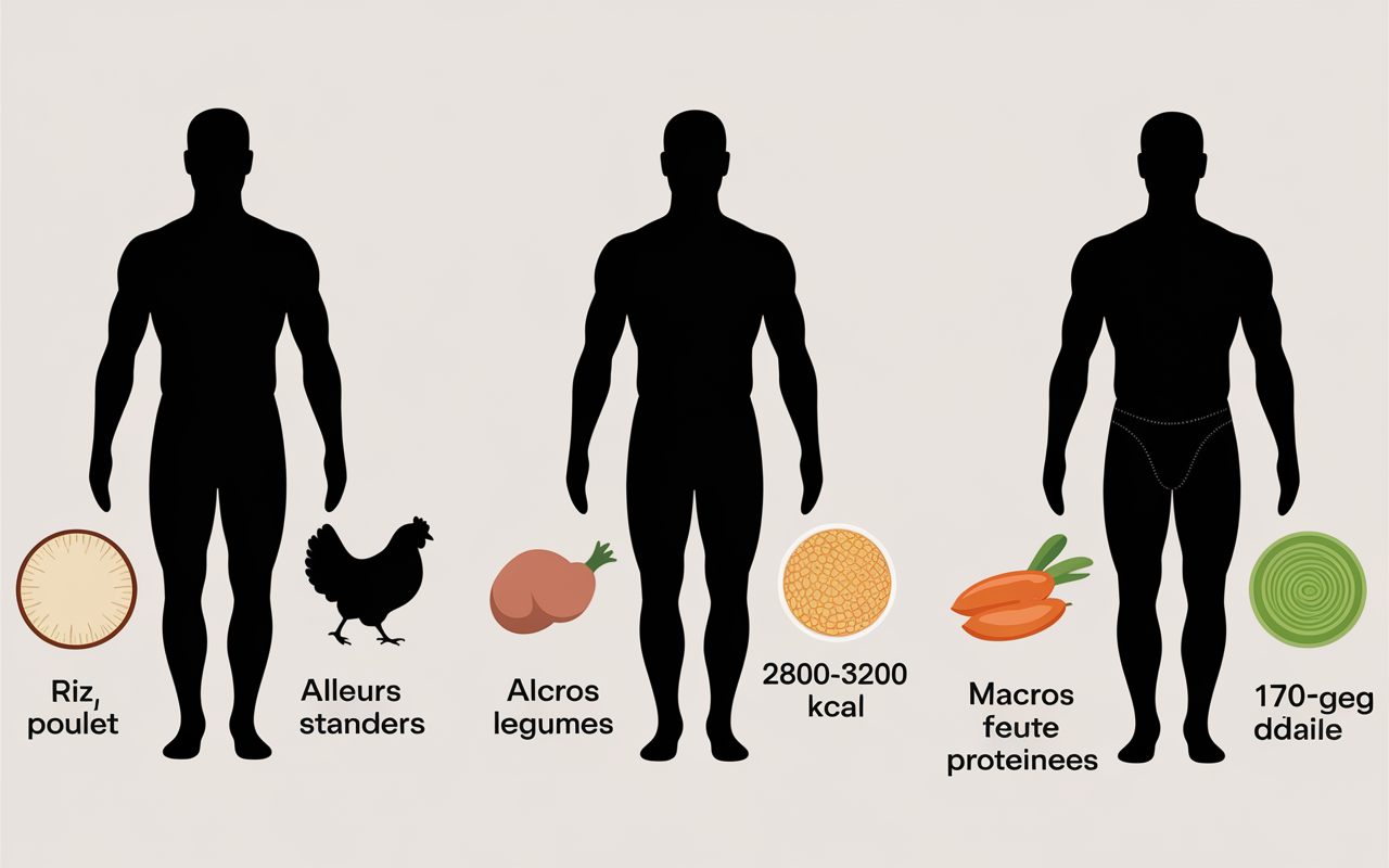 Calcul nutrition prise de masse 3 mois macros