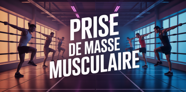 Salle de sport moderne prise de masse musculaire