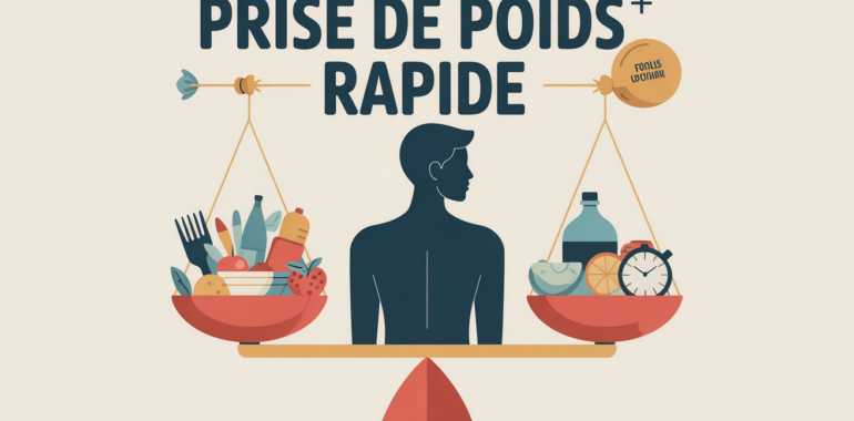 illustration prise de poids rapide balance universelle