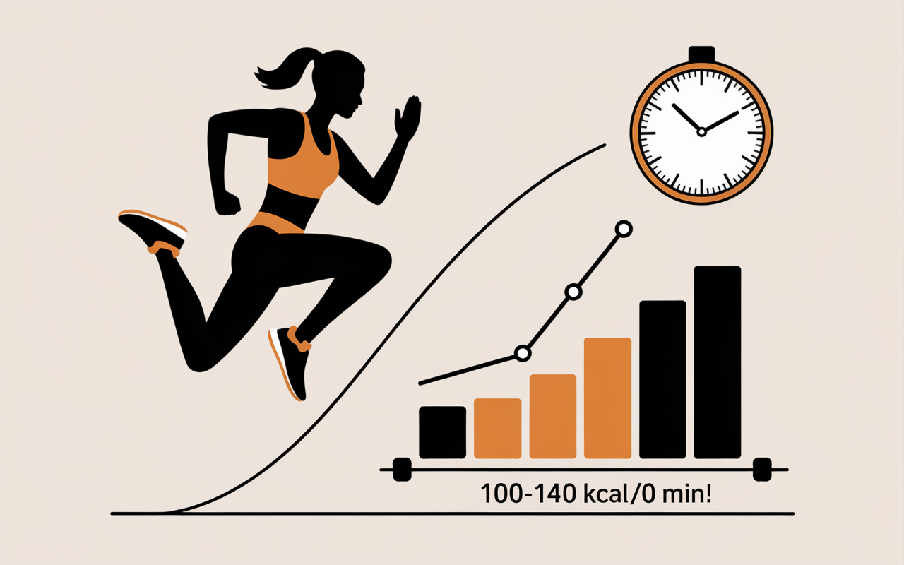 Infographie saut a la corde et perte de poids calorie