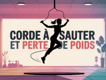 Illustration saut a la corde et perte de poids sport