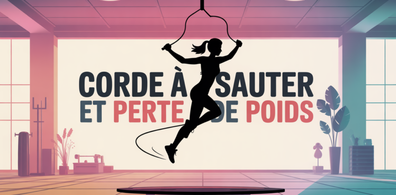 Illustration saut a la corde et perte de poids sport