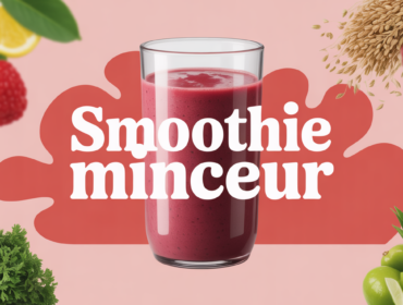 smoothie perte de poids ingredients frais autour verre