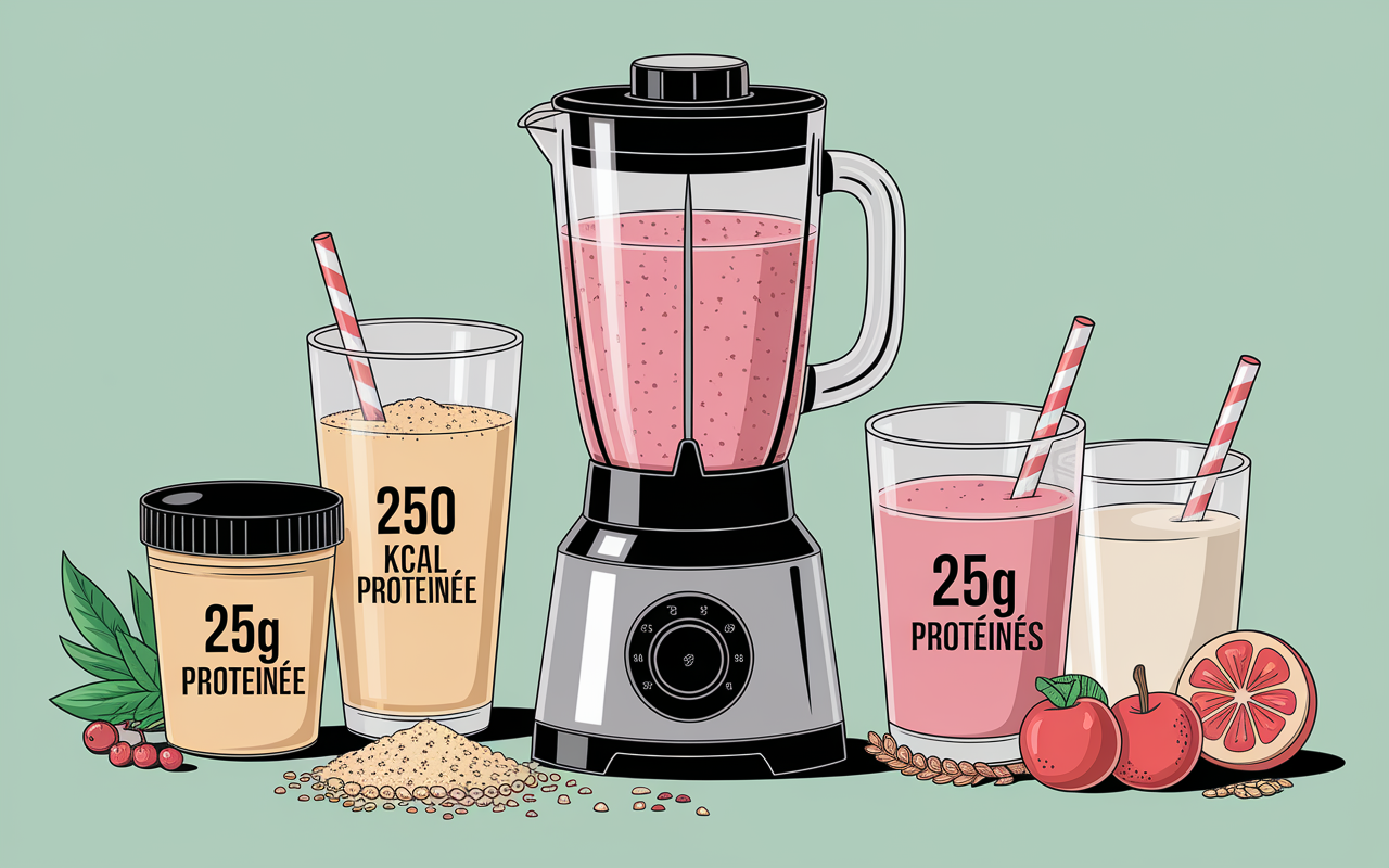smoothie proteine pour maigrir blender dose calories proteines