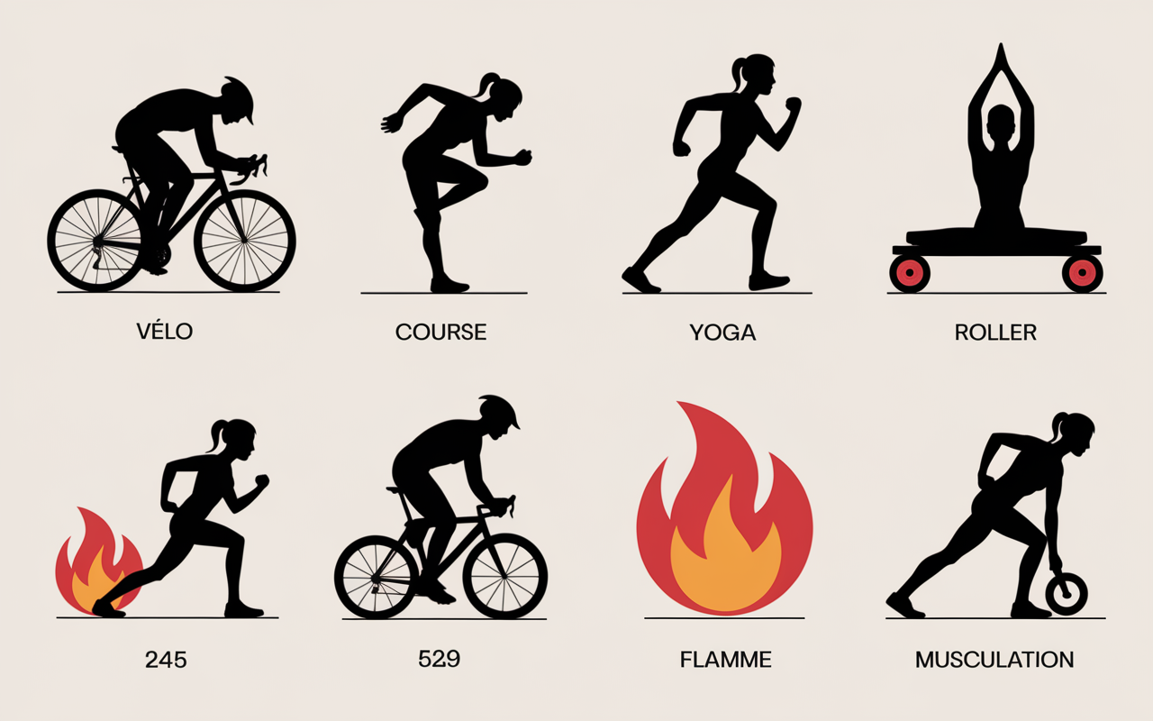 sport que faire tableau choix silhouettes